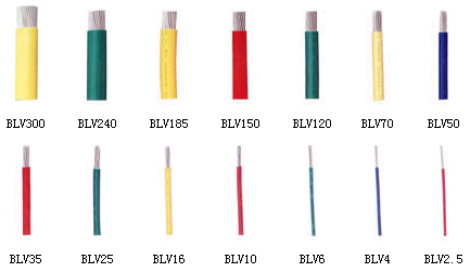 軟線BV、BLV、BVR、BVV、BLVV、BVVB、BLVVB、BV105
